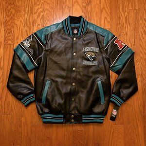 Jacksonville Jaguars NFL G-III Faux Leather Jacket Men’s Size Large